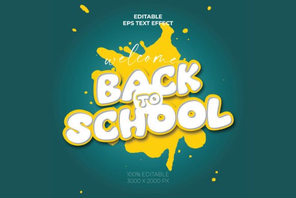 Back to School 3D Text Effect: Graphics & Layer Styles for Local Brands