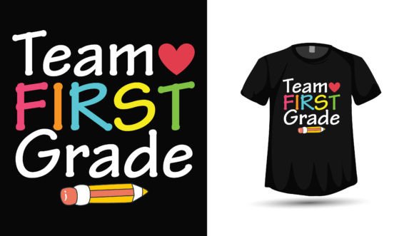 Back to School First Grade Free Tshirt Graphics