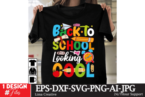 Back to School Lokking Cool: Graphics & T-Shirt Designs