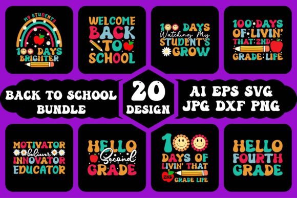 Back to School Shirt Bundle: Graphics & T-Shirt Designs