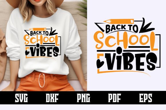 Back to School Vibes Svg Design Graphics