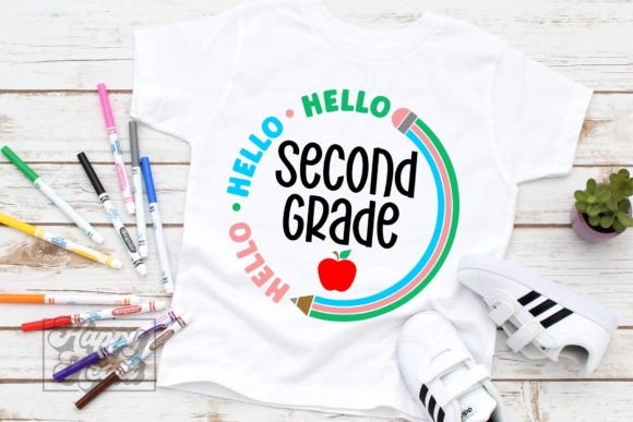 Hello 2nd Grade SVG – Back to School PNG
