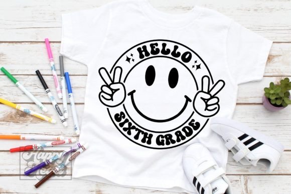 Hello 6th Grade SVG – Back to School