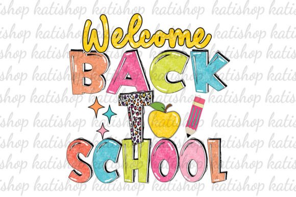 Welcome Back to School Leopard PNG: Graphics for Crafts & Content